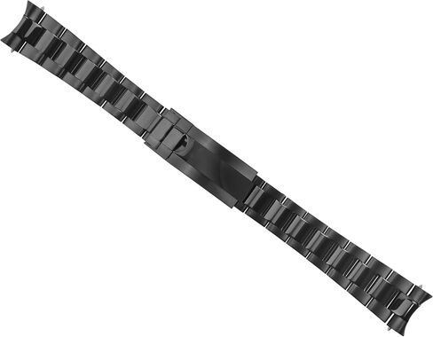Ewatchparts سوار أويستر 20 مم متوافق مع رولكس صبمارينر GMT لامع/مطفأ اللمعة F/LOCK CLASP أسود in Saudi Arabia