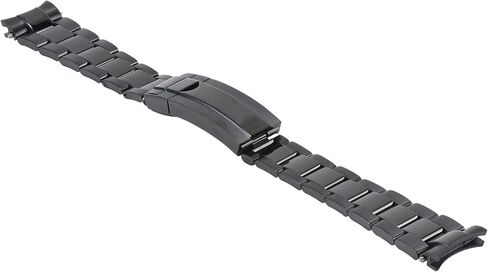 Ewatchparts سوار أويستر 20 مم متوافق مع رولكس صبمارينر GMT لامع/مطفأ اللمعة F/LOCK CLASP أسود in Saudi Arabia