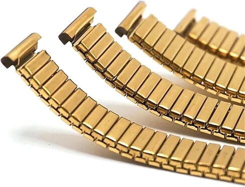 12mm14mm 16mm 18mm 20mm Stainless Steel Elastic Stretch Strap Metal Expansion Silver Gold Watch Band in Saudi Arabia