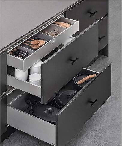 Modern Handles Simple Door Handles Wardrobe Handles Window Cabinet Drawer Handles Furniture Decoration(Black,150 * 11 * 35mm) in Saudi Arabia