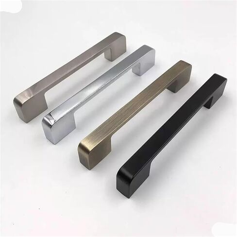 Dresser and Wardrobe Handles, Drawer Pulls, Kitchen Cabinet Handles, Furniture Hardware(Brushed,202 * 12 * 23mm) in Saudi Arabia