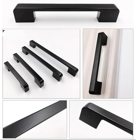 Dresser and Wardrobe Handles, Drawer Pulls, Kitchen Cabinet Handles, Furniture Hardware(Brushed,202 * 12 * 23mm) in Saudi Arabia
