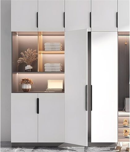 2-Piece Set of Household Door Handles Multi-Purpose Simple Cabinet(Gray Brushed,150 * 15 * 38mm) in Saudi Arabia