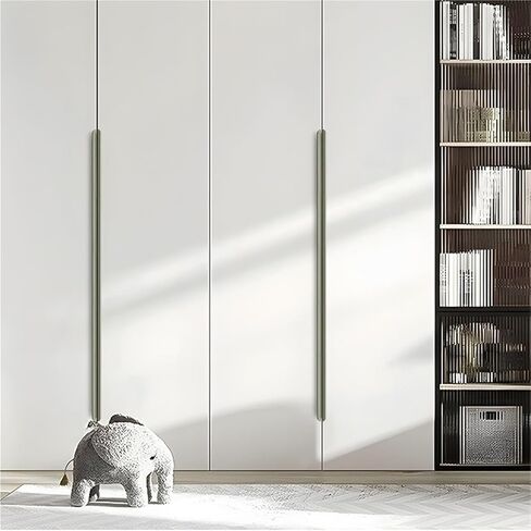 2-Piece Set of Household Door Handles Multi-Purpose Simple Cabinet(Gray Brushed,150 * 15 * 38mm) in Saudi Arabia
