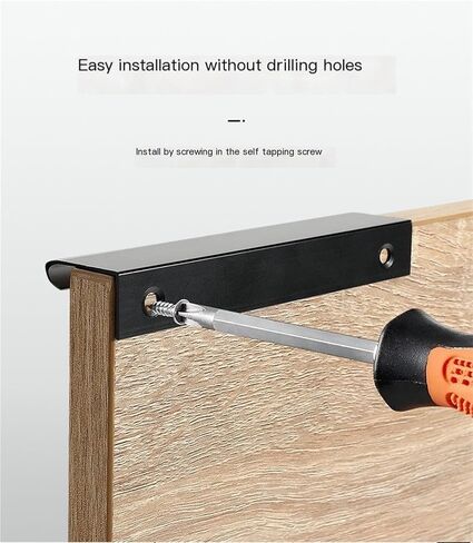2-Piece Set of Household Door Handles Multi-Purpose Simple Cabinet(Gray Brushed,150 * 15 * 38mm) in Saudi Arabia