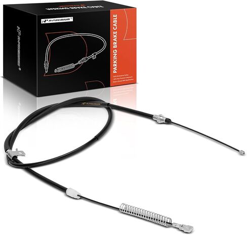 A-Premium Rear Driver Side Parking Brake Cable Assembly Compatible with Chevrolet and GMC Models: Silverado 1500 2014/2017-2018, 2500 HD 2014, 3500 HD 2014, Sierra 1500, 2500 HD - Replace# 22743003 in Saudi Arabia
