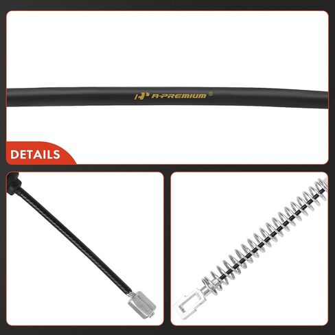 A-Premium Rear Driver Side Parking Brake Cable Assembly Compatible with Chevrolet and GMC Models: Silverado 1500 2014/2017-2018, 2500 HD 2014, 3500 HD 2014, Sierra 1500, 2500 HD - Replace# 22743003 in Saudi Arabia