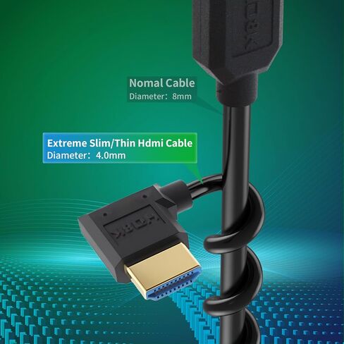 Duttek 8K كابل HDMI قصير 1FT/30 سم، كابل HDMI قصير 90 درجة ذكر إلى ذكر، زاوية سفلية عالية السرعة HDMI 2.1 محول كابل موصل يدعم 8k@60HZ، للكاميرا، PS5، Xbox Series X/S، RTX4080/4090 in Kuwait