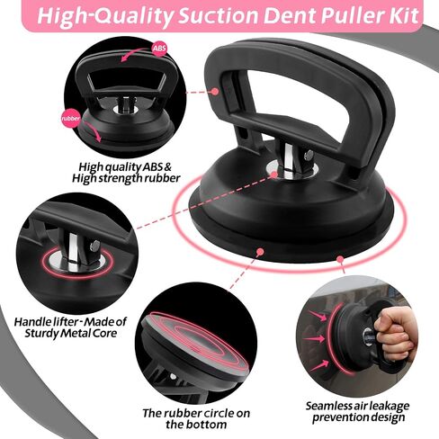 VEXTRO Dent Puller Kit, Paintless Dent Repair Tools with Dent Lifter, Bridge Puller, Slide Hammer T-Bar, PDR Car Dent Removal Kit with Glue Gun and Tabs for Auto Body Hail Damage in Saudi Arabia