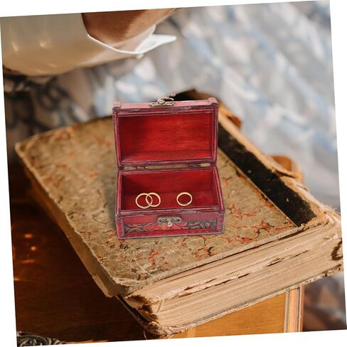 Wooden Jewelry Chest Vintage Storage Box Multifunctional Keepsake Organizer for Jewelry Trinkets and Treasures Design for Home and Giving in Saudi Arabia