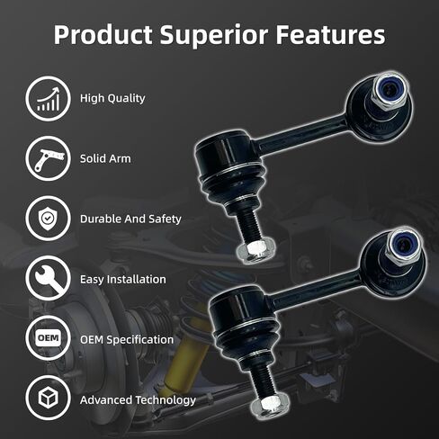 K750151 K750156 2PCS Rear Stabilizer Sway Bar End Links Fit for Honda 2007 2008 2009 2010 2011 2012 2013 2014 2015 2016 2017 CR-V in Saudi Arabia