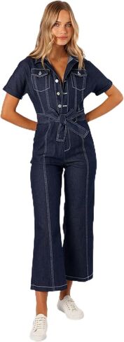 Petal & Pup women Demi Contrast Stitch Jumpsuit in Saudi Arabia