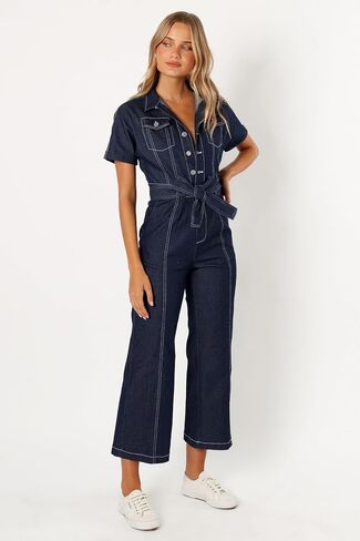 Petal & Pup women Demi Contrast Stitch Jumpsuit in Saudi Arabia