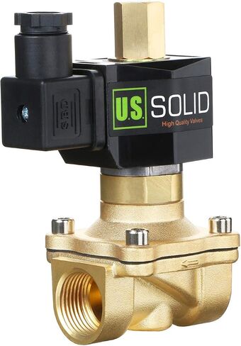 1" Brass Electric Solenoid Valve 110V AC NPT Normally Open Air Gas Non-potable Water Viton in Saudi Arabia