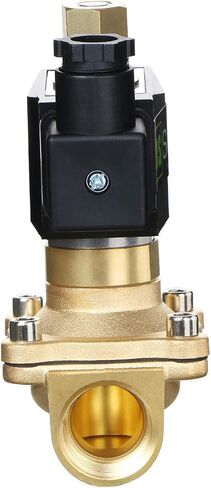 1" Brass Electric Solenoid Valve 110V AC NPT Normally Open Air Gas Non-potable Water Viton in Saudi Arabia
