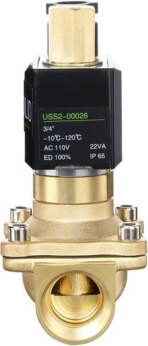 1" Brass Electric Solenoid Valve 110V AC NPT Normally Open Air Gas Non-potable Water Viton in Saudi Arabia