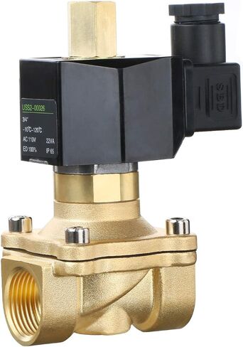 1" Brass Electric Solenoid Valve 110V AC NPT Normally Open Air Gas Non-potable Water Viton in Saudi Arabia
