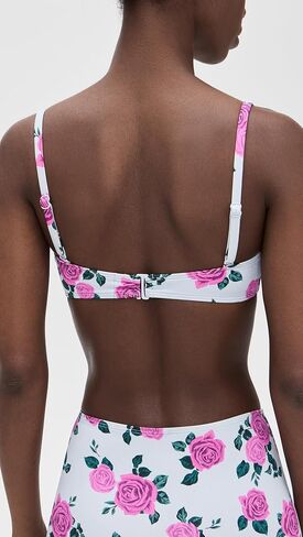 Vintage Rose001 Satin Underwire Bikini Top by good american in Saudi Arabia