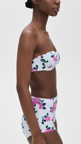 Vintage Rose001 Satin Underwire Bikini Top by good american in Saudi Arabia