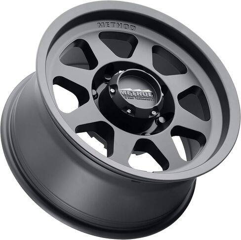 عجلات السباق ميثود ريس 701 HD أسود مطفي 18x9 بوصة 8x6.5 بوصة، 18 ملم إزاحة 5.75 بوصة مسافة خلفية، MR70189080518H in Saudi Arabia