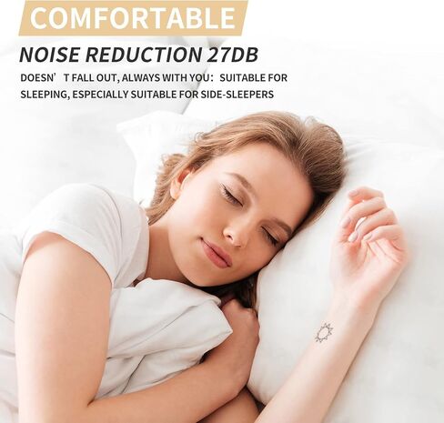 LYSIAN Soft Moldable Silicone Earplugs for Sleep, 5 Pairs, SNR 27dB Noise Cancelling Sleeping Ear Plugs for Swimming, Travel, Snoring(Blue) in Kuwait