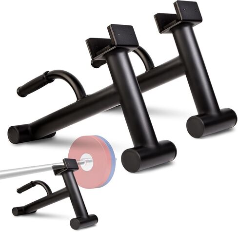 Deadlift Jack Barbell Stand,Barbell Stand for Weight Training Home Gym Easily Unload and Load 600lbs Barbell Plates for Deadlift Exercise in Kuwait