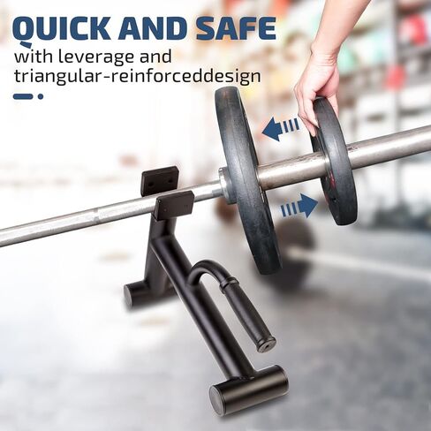 Deadlift Jack Barbell Stand,Barbell Stand for Weight Training Home Gym Easily Unload and Load 600lbs Barbell Plates for Deadlift Exercise in Kuwait