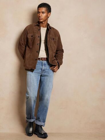 Holy dove Mens Chelsea Ankle Boots Slip On Dress Boots Genuine Leather Casual Boots for Men in Kuwait