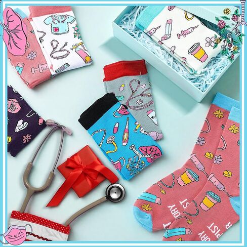 Socks Gifts Bulk Novelty Funny Cotton Socks for Doctors Nurse Gift in Kuwait