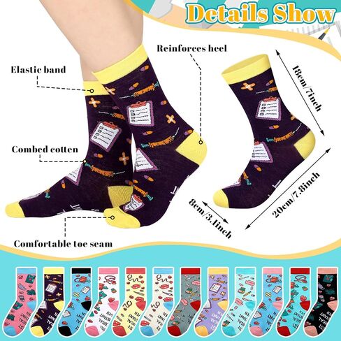 Socks Gifts Bulk Novelty Funny Cotton Socks for Doctors Nurse Gift in Kuwait