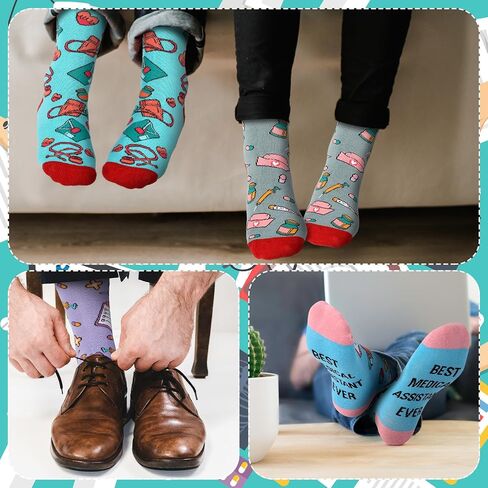 Socks Gifts Bulk Novelty Funny Cotton Socks for Doctors Nurse Gift in Kuwait