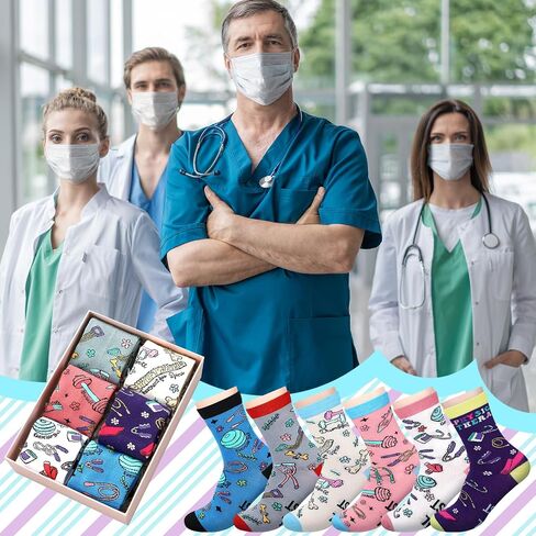 Socks Gifts Bulk Novelty Funny Cotton Socks for Doctors Nurse Gift in Saudi Arabia