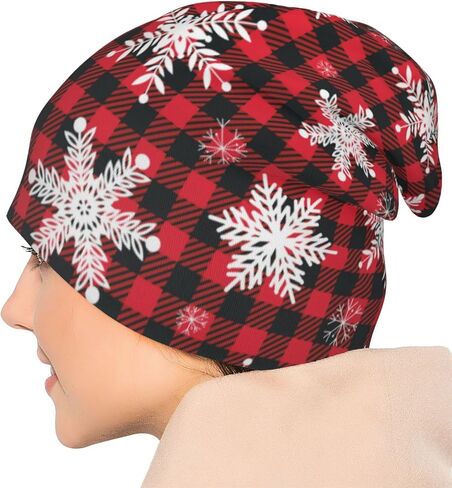 Beanie Hat Slouchy Knitted Cap for Adults Men Women Skull Hat Cancer Chemo Headwear Gift Jogging Cycling Warm Cap in Saudi Arabia