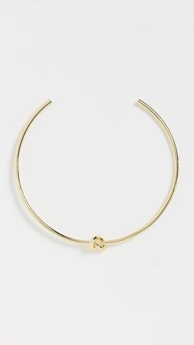 SHASHI Women's Knot Cuff Necklace, Gold, One Size in Saudi Arabia