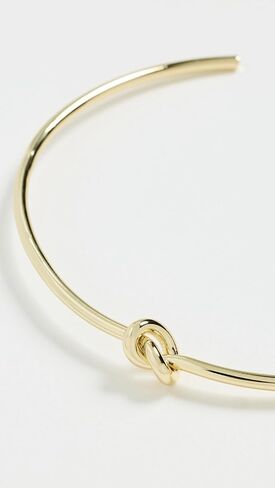 SHASHI Women's Knot Cuff Necklace, Gold, One Size in Saudi Arabia