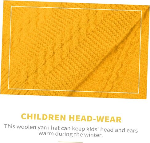 PartyKindom Hat Scarf Winter Hat Thick Knit Beanie Hat Winter Neckerchief Pom Hat Fluffy Warm Neckerchief Beanies in Saudi Arabia