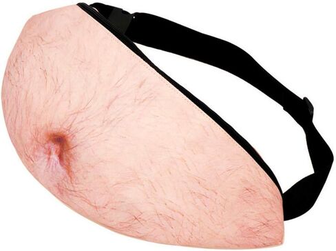حقيبة الخصر المضحكة من البيرة - BUBOM Belly Dad Bag Gag ثلاثية الأبعاد للبطن المزيفة أفضل عيد الميلاد، تبادل الفيل الأبيض، هدية عيد ميلاد للرجال والنساء in Saudi Arabia