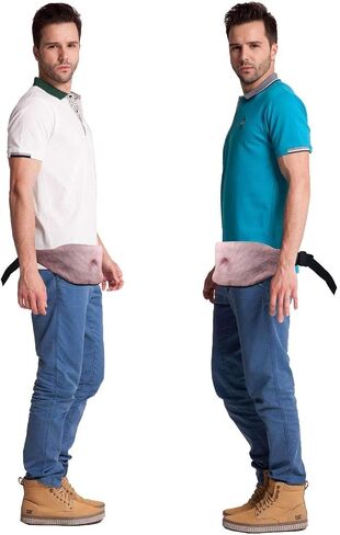 حقيبة الخصر المضحكة من البيرة - BUBOM Belly Dad Bag Gag ثلاثية الأبعاد للبطن المزيفة أفضل عيد الميلاد، تبادل الفيل الأبيض، هدية عيد ميلاد للرجال والنساء in Saudi Arabia