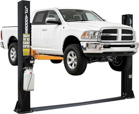 Jocisland 2 Post Car Lift سعة 10000 رطل، رفع السيارات بأذرع فولاذية معززة، قفل أمان تلقائي وأنابيب تمديد، رفع المركبات الثقيلة للمرآب أو ورشة العمل in Kuwait