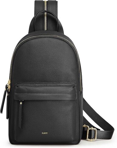 Kattee Sling Bag for Women, Leather Crossbody Purses for Women, Sling Backpack Travel Bag with RFID Blocking, Khaki in Saudi Arabia