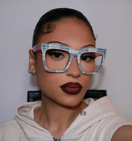 Zeelool Acetate Square Glasses Frame, Blue Light Blocking Glasses for Women Jesse ZJGA684057 in Saudi Arabia