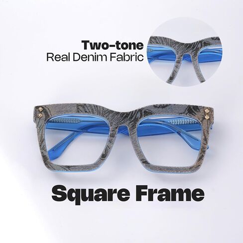 Zeelool Acetate Square Glasses Frame, Blue Light Blocking Glasses for Women Jesse ZJGA684057 in Saudi Arabia