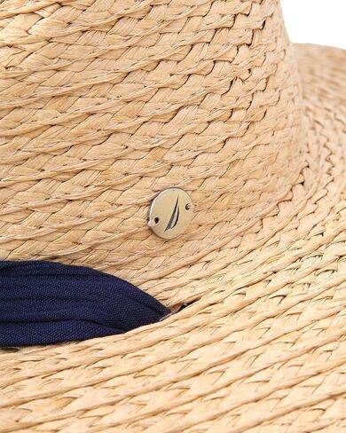 Nautica Womens Sun Hat - Wide Brim Straw Hat with Chin Strap - Packable Beach Sun Hats for Women with Sun Protection in Saudi Arabia