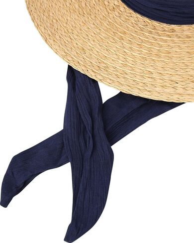 Nautica Womens Sun Hat - Wide Brim Straw Hat with Chin Strap - Packable Beach Sun Hats for Women with Sun Protection in Saudi Arabia