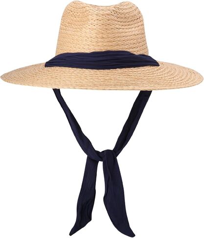 Nautica Womens Sun Hat - Wide Brim Straw Hat with Chin Strap - Packable Beach Sun Hats for Women with Sun Protection in Saudi Arabia