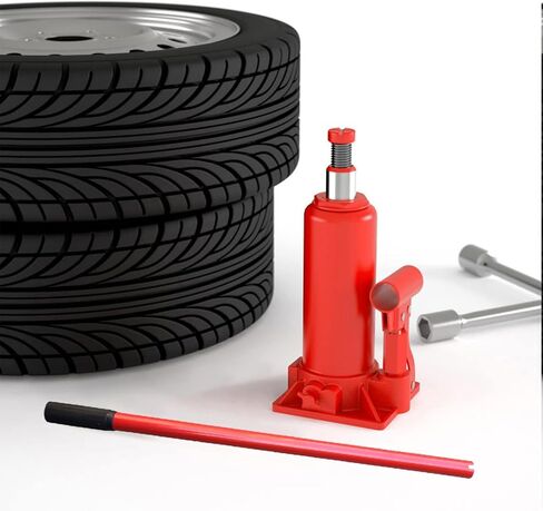 Jack Handle,Floor Hydraulic Bottle Big Red Vertical Car Handle Replacement, with Handle Sleeve（20 tons-32 tons） in Saudi Arabia