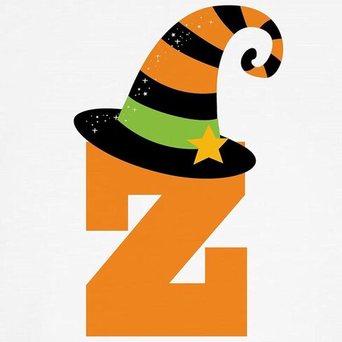 CafePress Halloween Letter Z Witch Monogram Kids Baseball Je Kids Cotton Baseball Jersey, 3/4 Raglan Sleeve Shirt in Saudi Arabia