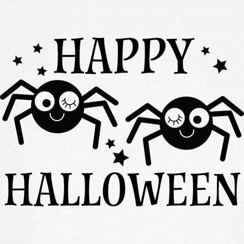 قميص بيسبول قطني للأطفال من CafePress Happy Halloween Spiders، قميص بأكمام 3/4 راجلان in Saudi Arabia