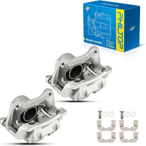 PHILTOP Brake Caliper Front Compatible with 2012-2015 Hyundai Sonata, 2011-2016 Kia Optima, 19-B6460S, 19-B6461S in Saudi Arabia