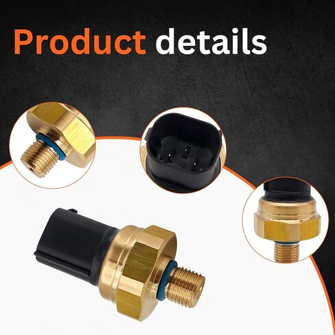 Fuel Rail Pressure Sensor Compatible with 2012-2016 Ford Edge 2.0L Replace 8W839F972AA 8W83-9F972-AA BM5Z-9F972-A in Saudi Arabia